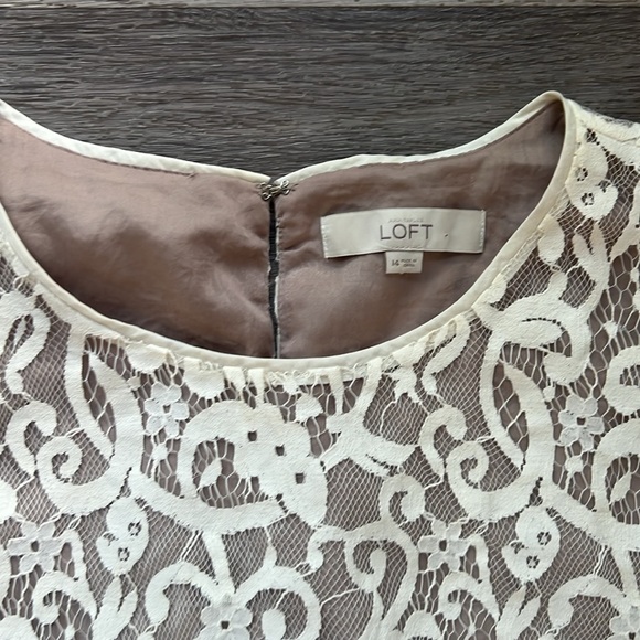 Loft Lace Sleeveless Dress Size 14 - Picture 3 of 7